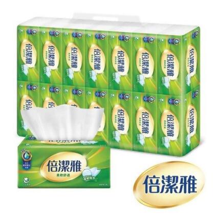 倍潔雅柔軟舒適抽取式衛生紙150抽X14包X6袋/箱 