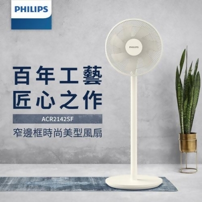 【美安VIP】【Philips 飛利浦】12吋定時窄邊框時尚美型風扇(ACR2142SF) 