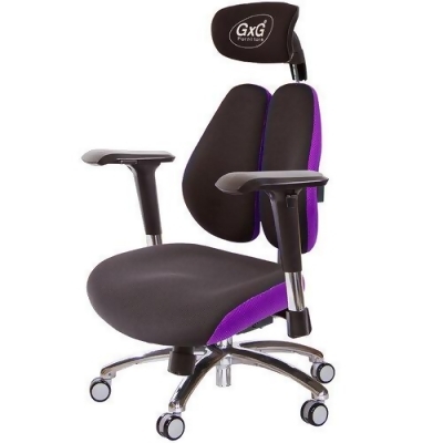 GXG 雙軸枕 DUO KING 記憶棉工學椅(鋁腳/4D金屬手) TW-3608 LUA7 