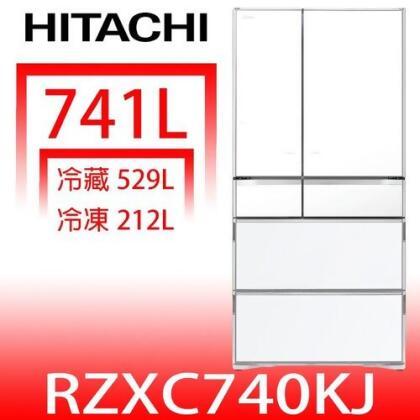 日立家電 741公升六門變頻冰箱(含標準安裝)【RZXC740KJXW】 