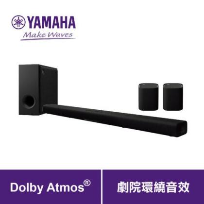 【YAMAHA山葉】Soundbar無線後環繞+重低音藍芽聲霸家庭劇院音響組SR-X40A