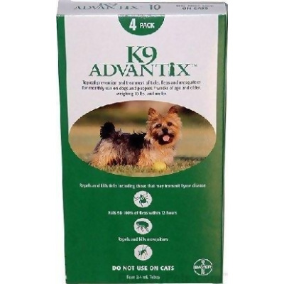 Advantix ADVX-GREEN-10-4 Advantix For Dogs Under 10 Lbs 