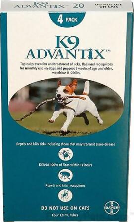 Advantix ADVX-TEAL-20-4 Advantix For Dogs 10-22 Lbs 