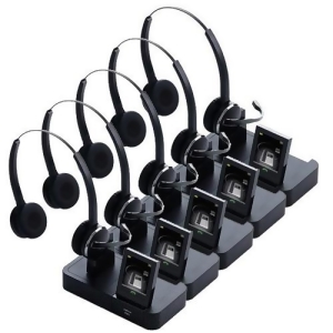 Jabra Pro 9460 Duo Dect 6.0 Stereo Headset w/ Dsp Enhanced Sound SafeTone Technology 5 Pack - All