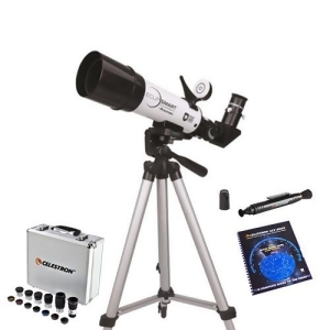 Celestron EclipSmart Travel Scope 50 Refractor Telescope with Backpack Skymaps Upto 118x Magnification 22060 - All