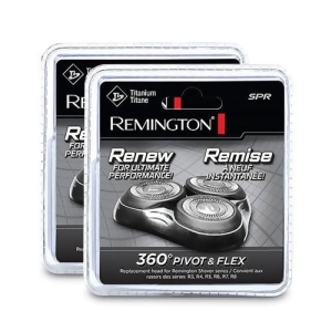 Remington Sp-3141 / Sprcdn Replacement Head And Cutters Compatible W/ Flex 360 Rotary Shavers 2 Pack - All