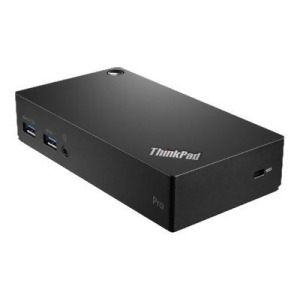 Lenovo ThinkPad Usb 3.0 Pro Dock Us For Notebook / Tablet Pc Rj-45 Docking 40A70045us - All