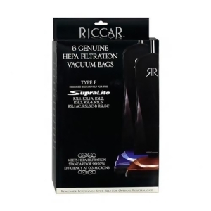 Riccar Type F Genuine Hepa Vacuum Bags For R10e / R10sand Vacuums 6 Count - All