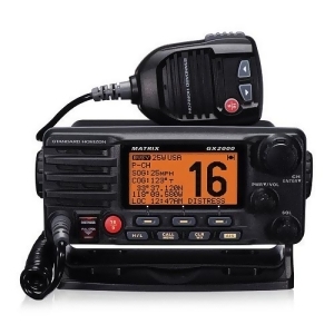 Standard Horizon Gx2000 Matrix Vhf Radio Black Marine Tranceiver with Ais Input - All
