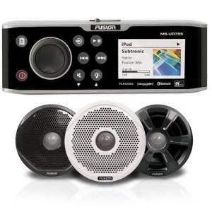 Fusion Ud755/6 Marine System Bundle with Bluetooth and Internal Universal Dock - All