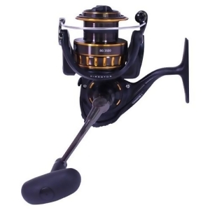 Daiwa Bg3500 Black Gold Spinning Reel with Black Anodized Machined Aluminum Body - All