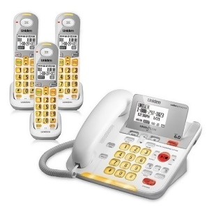 Uniden D3098-3 Corded/Cordless Big Button Phone w/ 2 Additional Handset - All