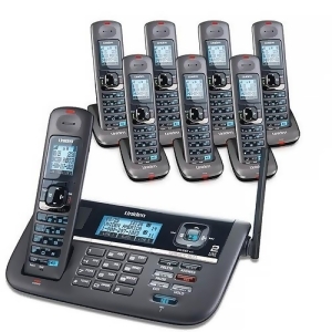Uniden Dect4086-8 Two-Line Expandable Eco-Friendly Phone with 8 Extra Handsets - All