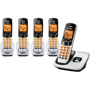Uniden D1760-5 Expandable Cordless Phone w/ 5 Additional Handset - All