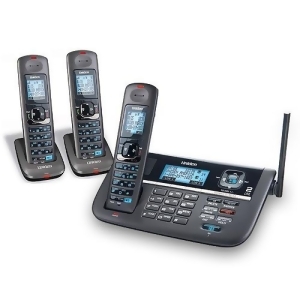 Uniden Dect4086-3 Cordless Phone with Blue Backlit Lcd Display 3 Handsets - All