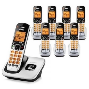 Uniden D1760-8 Cordless Phone w/ Trilingual Menu Support 7 Extra Handsets - All