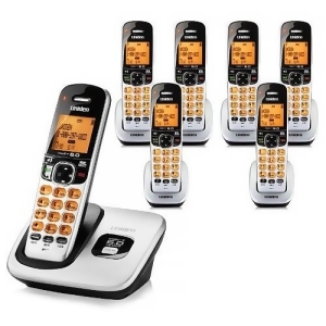 Uniden D1760-7 Cordless Phone w Intelligent Eco Mode 6 Extra Handsets - All