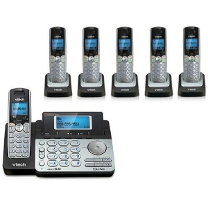 Vtech Ds6151 Ds6101-5 Expandable 2-line Cordless Phone w/ Enhanced Security - All