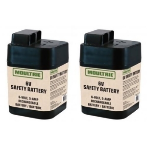 Moultrie Mfhp12406 Rechargeable Safety Battery Compatible With Any 6-volt Feeder 2-Pack - All