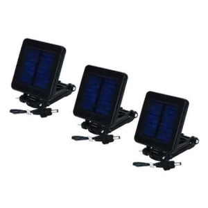Moultrie Mfhp12349 Deluxe Solar Panel Retrofitted With Alligator Clips 6 Volt Panel 3-Pack - All
