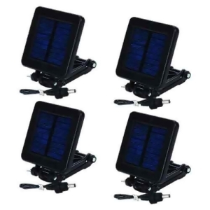 Moultrie Mfhp12349 Deluxe Solar Panel Attached With External Power Port Trickle Charge 4-Pack - All