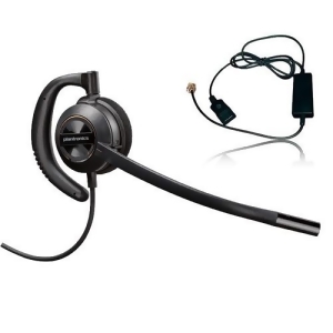 Plantronics EncorePro Hw530 Mono Noise-Canceling Corded Headset w/ A10 Adapter - All