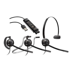 Plantronics EncorePro Hw540 Noise Canceling Mono Corded Headset w/ Da80 Adapter - All