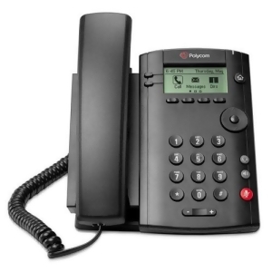 Refurbished Open Box Polycom 2200-40250-025 1-Line Corded Voice Over Ip Phone PoE Support - All