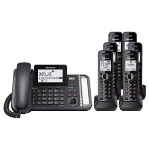 Panasonic Kx-tg9582b 4 Kx-tga950b 2 Line Corded/Cordless Expandable Link2Cell Telephone System - All
