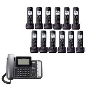 Panasonic Kx-tg9582b 10 Kx-tga950b 2 Line Corded/Cordless Expandable Link2Cell Telephone System - All