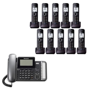 Panasonic Kx-tg9582b 8 Kx-tga950b 2 Line Corded/Cordless Expandable Link2Cell Telephone System - All