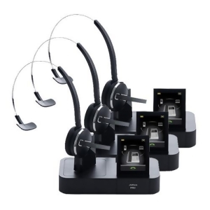 Jabra Pro9470 Mono Noise Blackout Wireless Headset w/ PeakStop Technology 3 Pack - All
