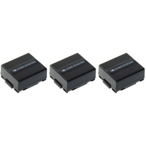 Replacement Panasonic Pv-gs80 Li-ion Camcorder Battery 700mAh / 7.2v 3 Pack - All