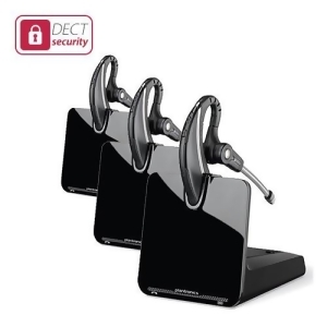 Plantronics Cs530 Mono Wireless Headset w/ Up To 7 Hours Talk Time 3 Pack - All