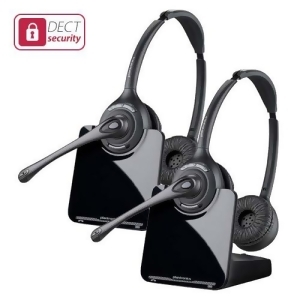 Plantronics Cs520 Noise Canceling Stereo Wireless Headset w/ Conference Call Ability 2 Pack - All