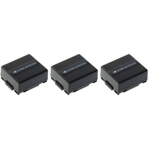 Replacement Panasonic Sdr-h200 Li-ion Camcorder Battery 700mAh / 7.2v 3 Pack - All