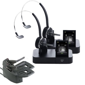 Jabra Pro 9470 Mono Noise Blackout Wireless Headset With Gn1000 Handset Lifter 2-Pack - All