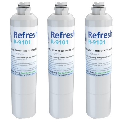 Replacement Water Filter For Samsung RFG298HDRS/XAA Refrigerator Water Filter - by Refresh (3 Pack) 