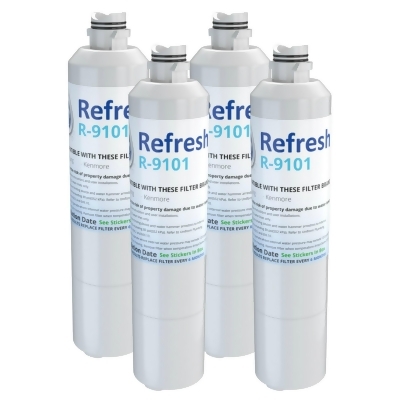 Replacement Water Filter For Samsung RS25J500DSG/AA Refrigerator Water Filter - by Refresh (4 Pack) 