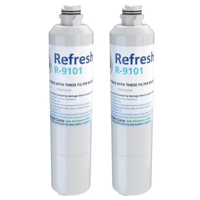 Replacement Water Filter For Samsung RS25J500DSG/AA Refrigerator Water Filter - by Refresh (2 Pack) 