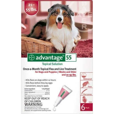 Advantage RED-55-6 4 month supply of Advantage 