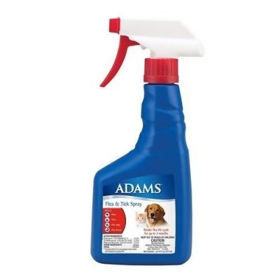Adams 100515242 Flea and Tick Spray for Cats and Dogs - 16 ounces 