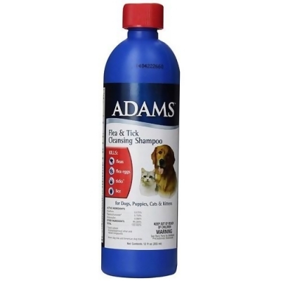 Adams 100505532 Flea and Tick Cleansing Shampoo - 12 ounces 