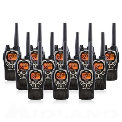 Midland GXT1000VP4, 50 Channel GMRS Two Way Radio (12 Pack) 