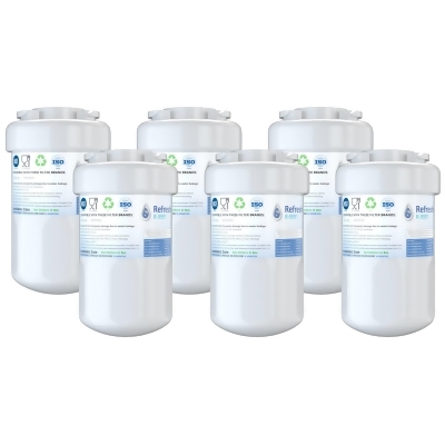 Replacement For GE GSH25JSDBSS Refrigerator Water Filter - by Refresh (6 Pack) 