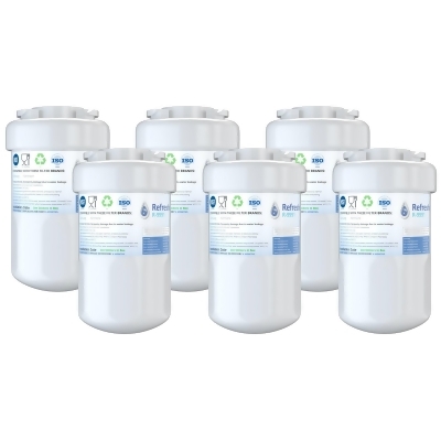 Replacement For GE GSH25JFTACC Refrigerator Water Filter - by Refresh (6 Pack) 