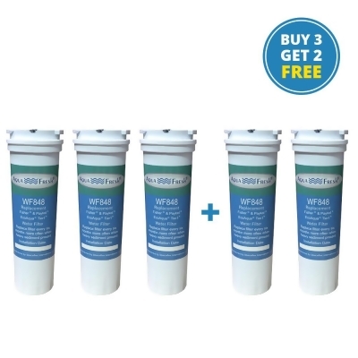 Aqua Fresh WF848 Replacement 836848 Fisher & Paykel Water Filter for RF201ADX5 (3-Pack) 