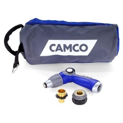 Camco 20 Feet Coiled Hose and Spray Nozzle Kit 20 Feet Coiled Hose and Spray Nozzle Kit 