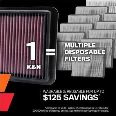 K and N Replacement Air Filter 335046 Replacement Air Filter 335046 