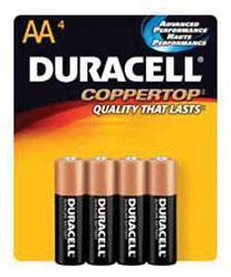 Duracell Coppertop Duralock MN1500-B2 AA LR6 1.5V Alkaline Button Top  Batteries (MN1500B2) - 2 Piece Retail Card
